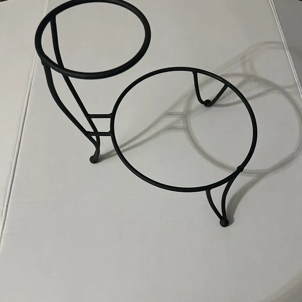 Vintage Wrought Iron Chip and Dip Stand - Picture 4 of 6